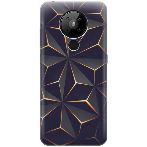 фото Re:pa накладка transparent для nokia 5.3 с принтом "графитовый узор"