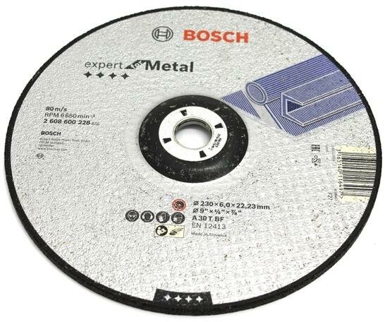 Шлифовальный абразивный диск BOSCH Expert for Metal 2608600228, 1 шт. - фотография № 8