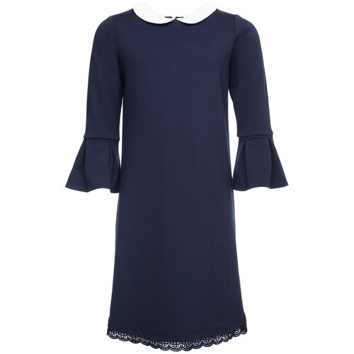 фото Платье playtoday размер 122, темно-синий/белый