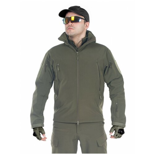 фото Тактический костюм мужской софтшелл (softshell) gongtex gunfighter, до -10с, цвет олива (olive)-xl