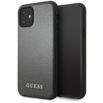 Чехол Guess для IPhone 11 Iridescent Hard PU Black - изображение