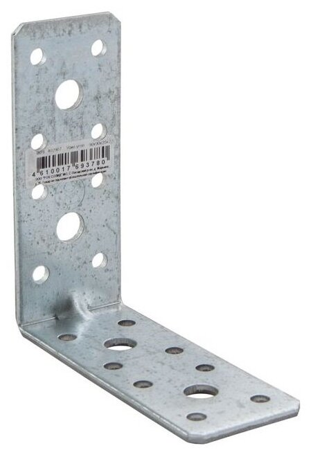 фото Уголок усиленный 90х90х35х2 мм, оцинкованный (1шт)