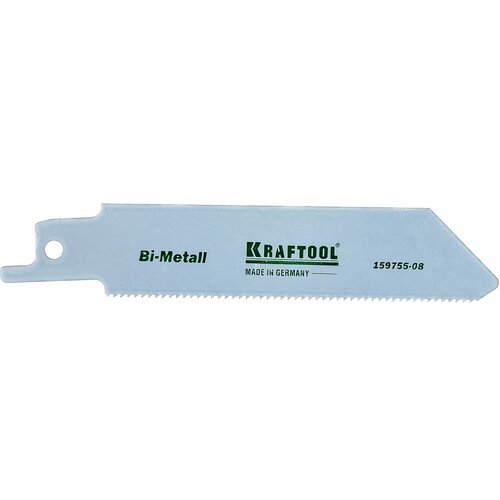 Полотно KRAFTOOL по металлу для эл. ножовки, S522EF, 1/2S, разведенные, фрезерованные зубья, Bi-Metall, шаг 1,4мм, 80мм 159755-08