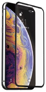 Фото Защитное стекло IPHONE 11 PRO MAX / XS MAX закругленные края черное 21D противоударное из закаленного стекла