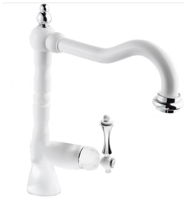 Смеситель для раковины Cezares Margot LSM2-BIO белый матовый