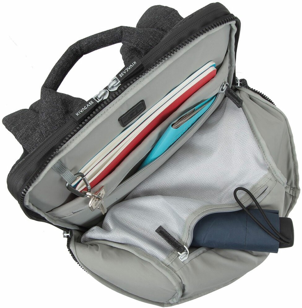Рюкзак для ноутбука 15.6" Riva 8861 черный - фотография № 8