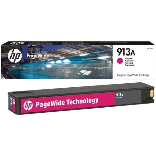 Картридж для струйного принтера HP 913A, пурпурный, PW Pro 352, 377, 477, 452, 577, 552 (F6T78AE) картридж для струйного принтера hp 913a [f6t77ae] для hp pw 352dw 377dw pro 477dw 452dw