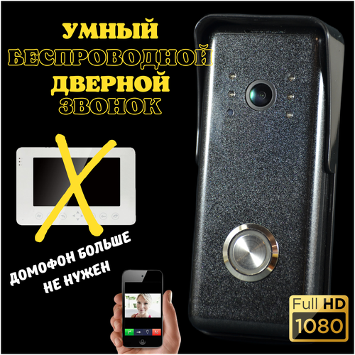 Вызывная панель KubVision 96226 1080Р Wi-Fi, беспроводной дверной звонок WIFI домофона с привязкой к телефону, видеопанель