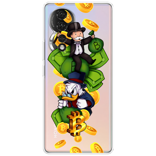 Силиконовый чехол на Honor 80 / Хонор 80 Scrooge McDuck and Monopoly, прозрачный силиконовый чехол на honor 20 pro хонор 20 про scrooge mcduck and monopoly прозрачный