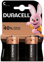 Батарейка Duracell Basic C/LR14, 2 шт.