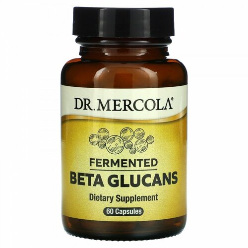 Dr. Mercola, ферментированные бета-глюканы, 60 капсул