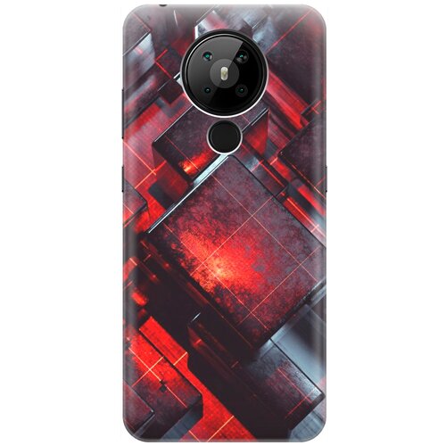 фото Силиконовый чехол на nokia 5.3 / нокиа 5.3 с принтом "гранатовые фигуры" re:pa