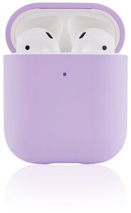 Фото Пластиковый чехол для AirPods, Soft Touch, фиолетовый