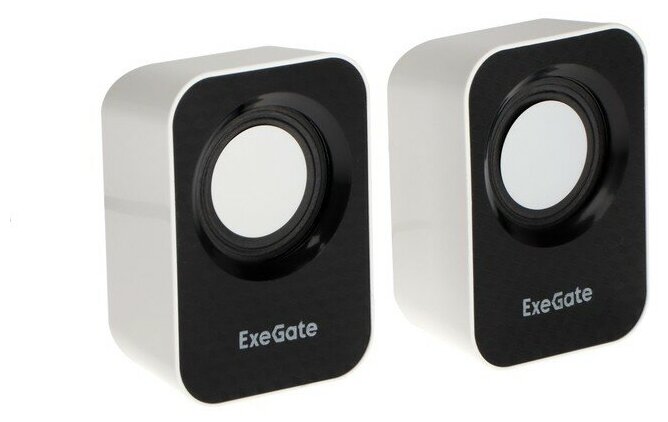 Акустическая система 2.0 Exegate EX287052RUS USB, 2х3Вт (6Вт RMS), 100-20000Гц, белый/черный, Color Box - фото №8