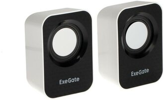 Exegate Disco 170 EX287052RUS Акустическая система 2.0 (питание USB, 2х3Вт (6Вт RMS), 100-20000Гц, белый/черный