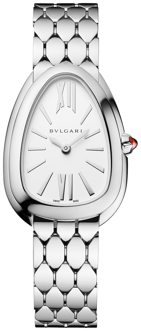 Наручные часы BVLGARI, серебряный, белый