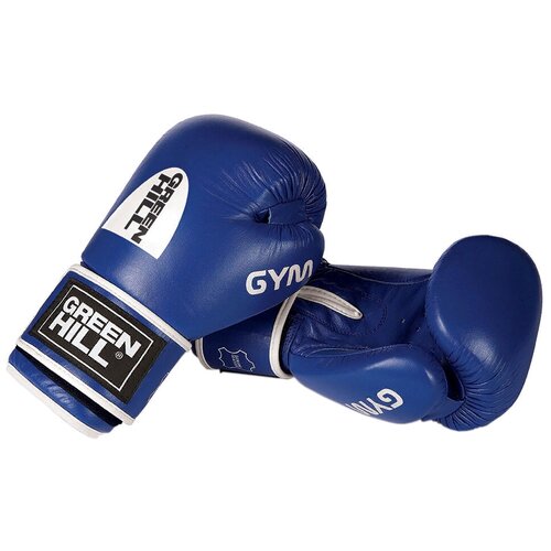 фото Боксерские перчатки green hill gym (bgg-2018) синий 12 oz