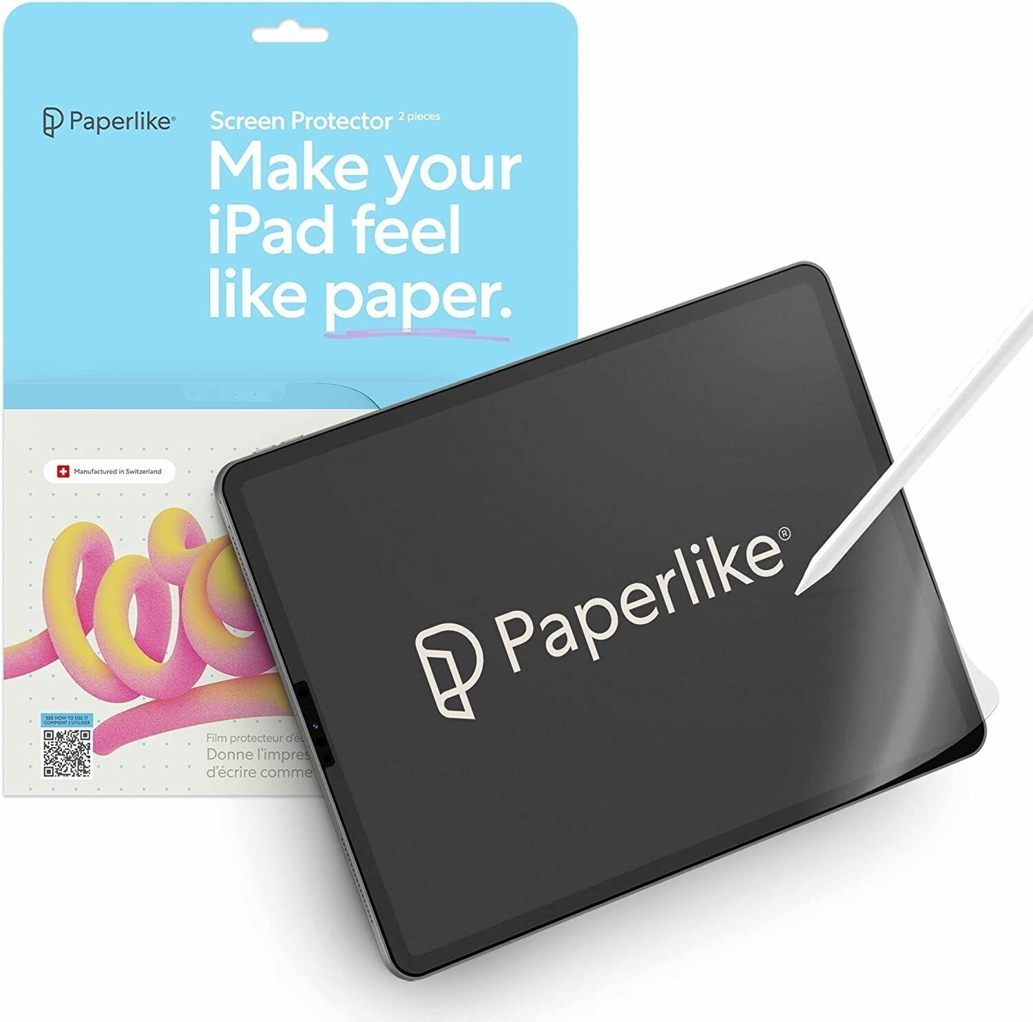Защитная пленка с эффектом бумаги PaperLike 2.1 для iPad Pro 11" (2020/21/22) и iPad Air 10.9" (2020/22) 2 шт в комплекте