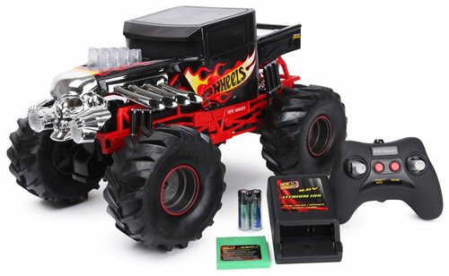 Машина Hot Wheels РУ 1:10 Monster Truck Bone Shaker Черный 61050