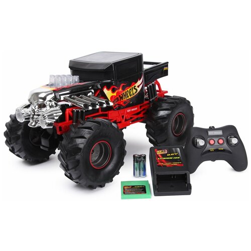 Машина Hot Wheels РУ 1:10 Monster Truck Bone Shaker Черный 61050