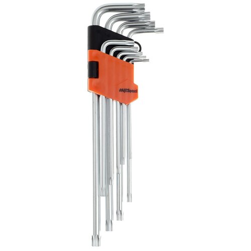 Набор имбусовых ключей AVSteel AV-369309, 9 предм., оранжевый 9pcs double end screwdriver torx star hex wrench set t10 t15 t20 t25 t27 t30 t40 t45 t50 mechanical workshop hand repair tool