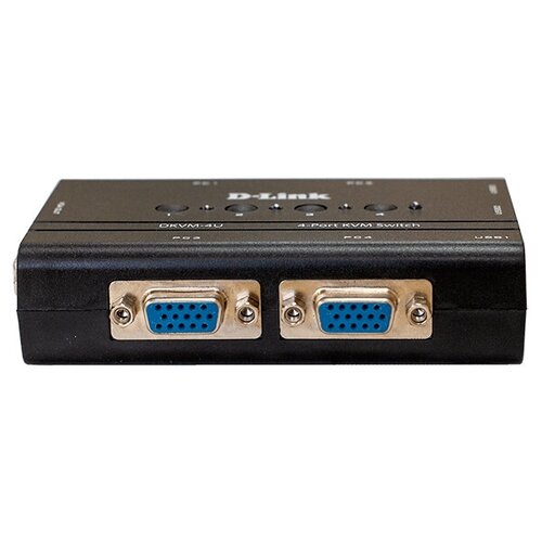 d link kvm 440 c2a 8 port kvm switch with vga usb ports control 8 computers from a single keyboard monitor mouse supports video resolutions up to KVM-переключатель D-Link DKVM-4U/С