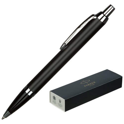 Ручка шариковая Parker IM Matte Black CT, синий, Китай,2143632 ручка шариковая parker im matte black ct синий китай 2143632