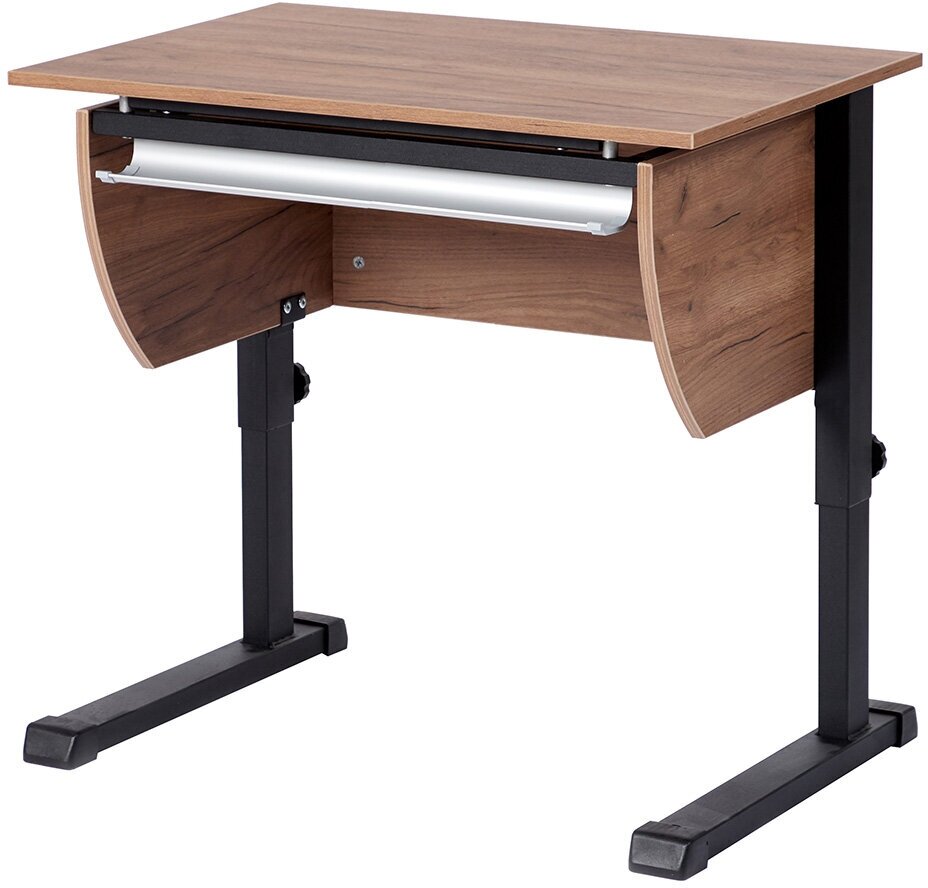 Ученический стол Hoff Осанка, 80х82х56, цвет Дуб Крафт табачный/чёрный