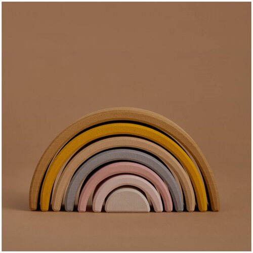 Развивающая игрушка Деревянная радуга Песочная Радуга Грез детская деревянная развивающая игрушка чайный набор горчичный и розовый радуга грез