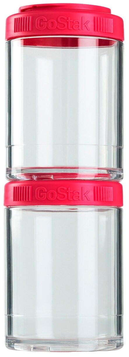 Blenderbottle GoStak (2 контейнера) 150 мл, 1 шт, цвет: малиновый