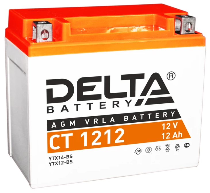 Аккумулятор DELTA Battery CT 1212 12В / 12А·ч