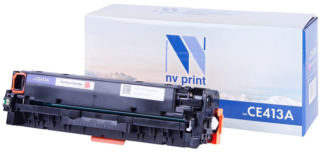 Лазерный картридж NV Print NV-CE413AM для HP LaserJet Color M351a, M375nw, M451dn, M451dw, M451nw (совместимый, пурпурный, 2600 стр.)