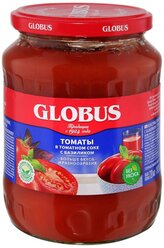 Томаты в томатном соке с базиликом Globus, 680 г, 720 мл