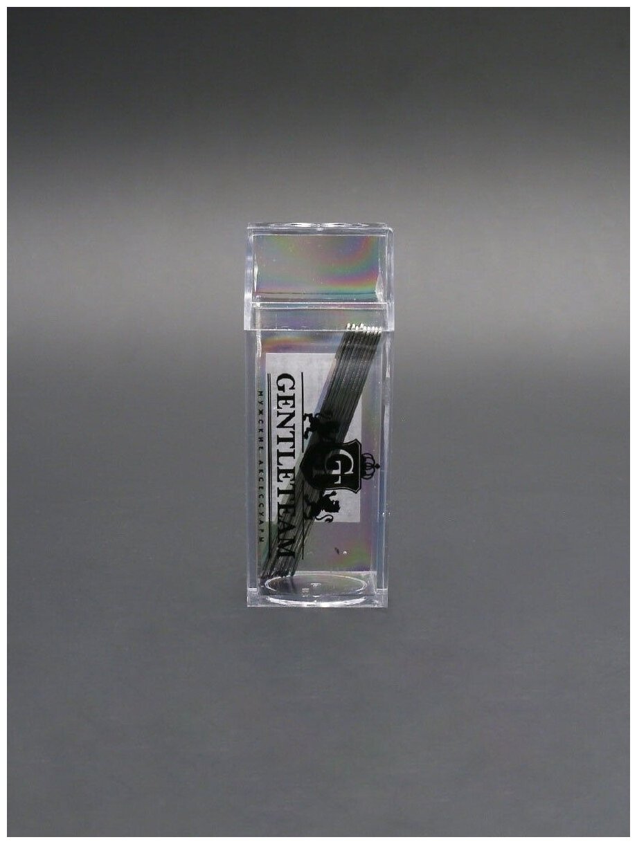 Косточки для воротника рубашки GENTLETEAM, сталь, 10 штук, 6.3 см — фото 1