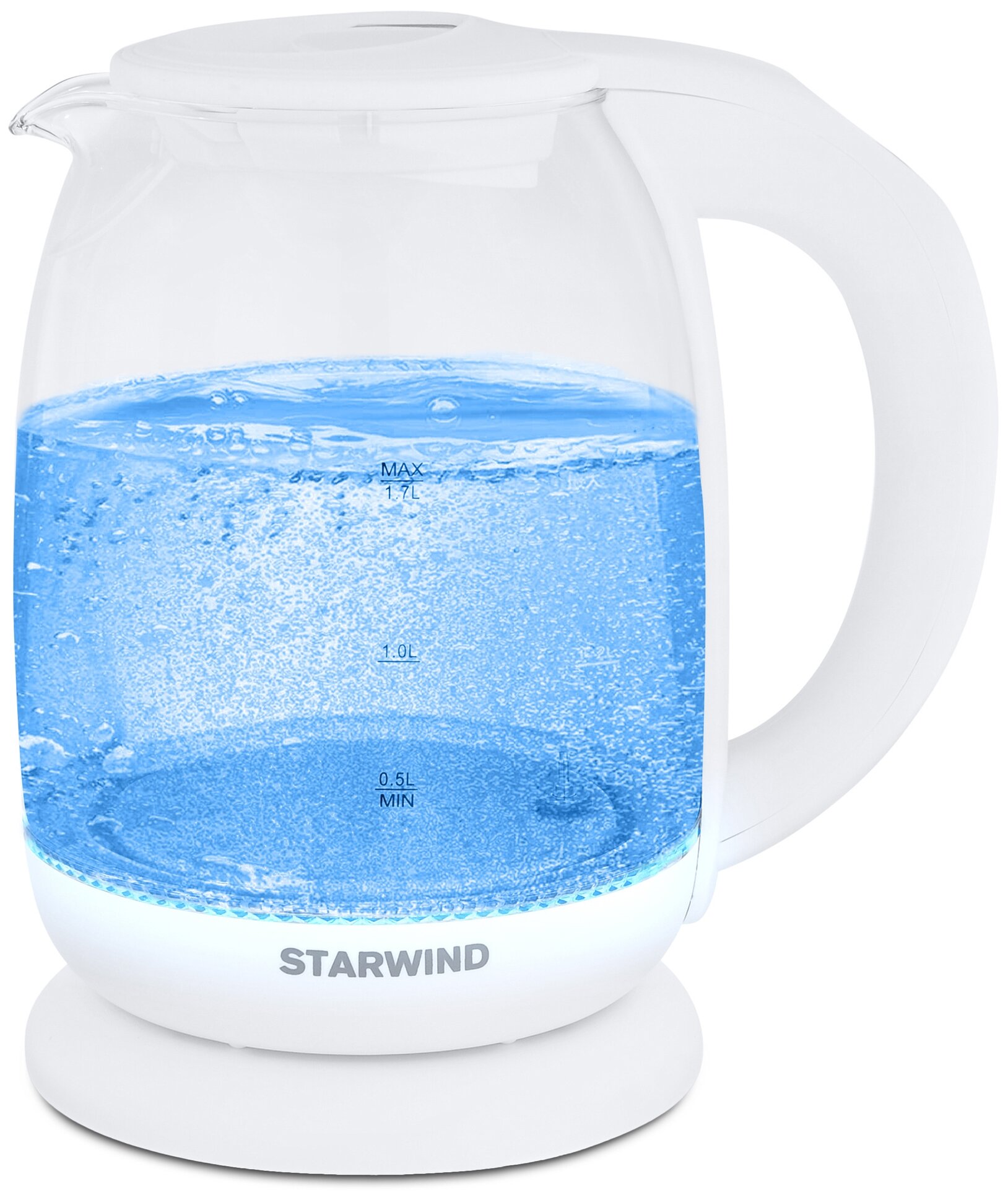Чайник электрический STARWIND , 2200Вт, белый - фото №6