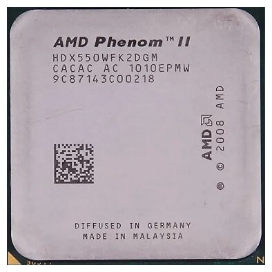 Процессор AMD Phenom II X2 Callisto 550 AM3,  2 x 3100 МГц, OEM