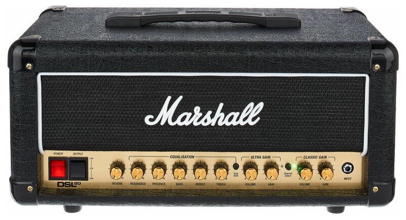 MARSHALL DSL20 HEAD Усилитель гитарный ламповый 20Вт, режимы триод/пентод, выход с эмуляцией лампы Softube