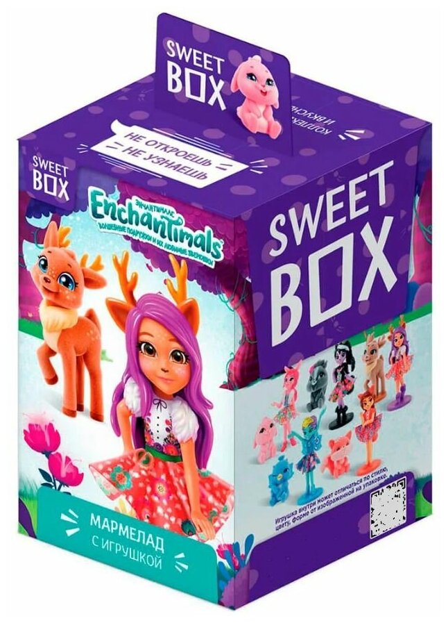 Sweet Box "ENCHANTIMALS" мармелад с игрушкой Свит бокс, 10 коробок по 10 г