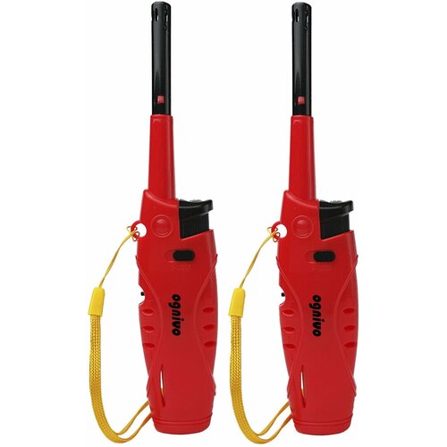 Кухонная бытовая зажигалка красная 2 штуки, газовая, пьезо