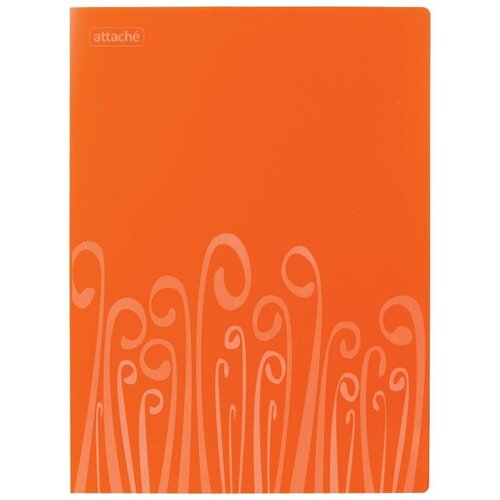 фото Attache папка с зажимом fantasy а4, пластик оранжевый