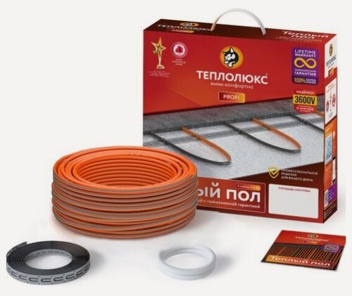Изображение товара Кабель нагревательный Теплолюкс ProfiRoll 12,5 м/225 Вт