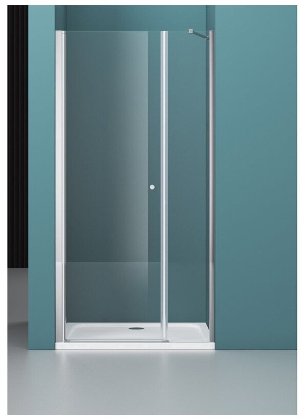 BelBagno Душевая дверь в нишу BelBagno Etna, 170 х 195 см, стекло прозрачное, профиль хром, ETNA-B-11-80+90-C-Cr