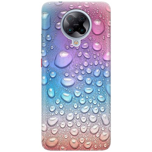 фото Ультратонкий силиконовый чехол-накладка для xiaomi poco f2 pro / redmi k30 pro с принтом "множество капель" gosso