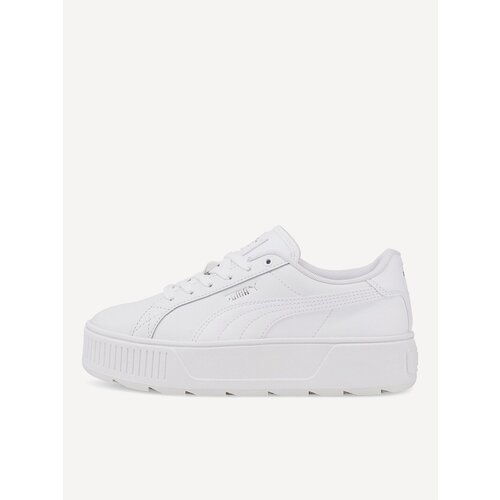 Кеды PUMA Karmen L Women's Trainers, размер 7.5UK, белый, серебряный