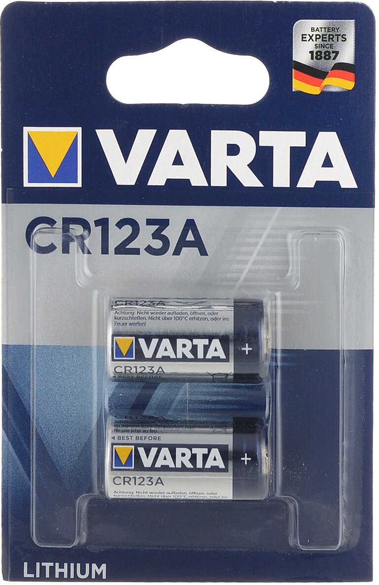 Батарейка Varta CR 123A Bli 1 Lithium (6205301401) - фото №3