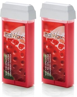 Воск в картридже Клубника ITALWAX NATURA Strawberry,100 мл (комплект из 2 штук)