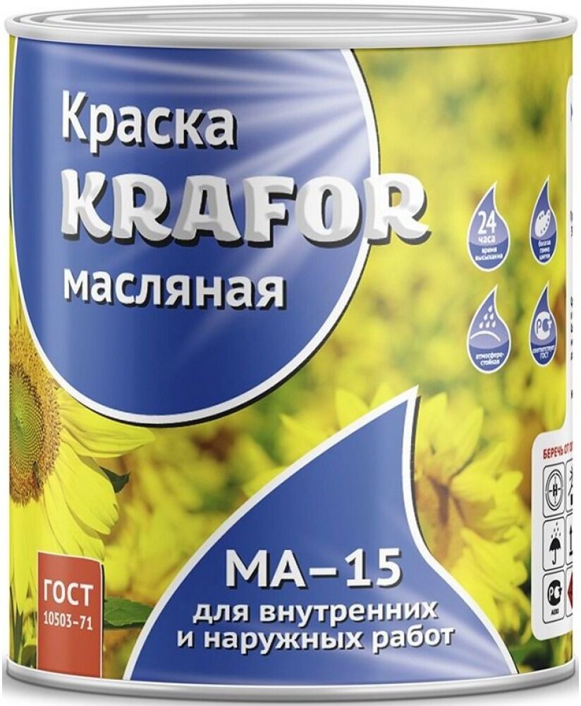 Масляная краска KRAFOR МА-15