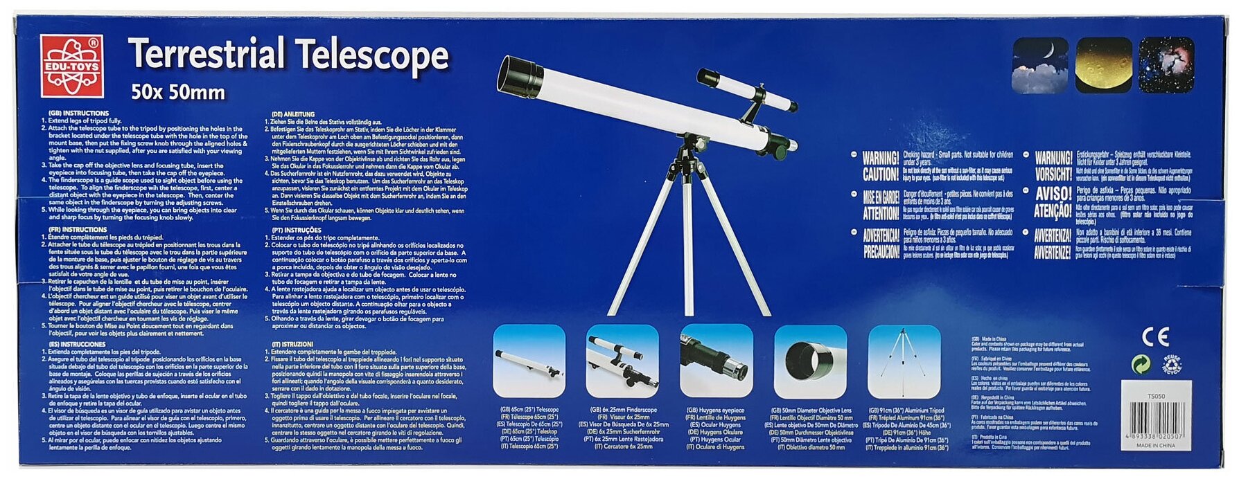 Телескоп EDU-TOYS со штативом TS050