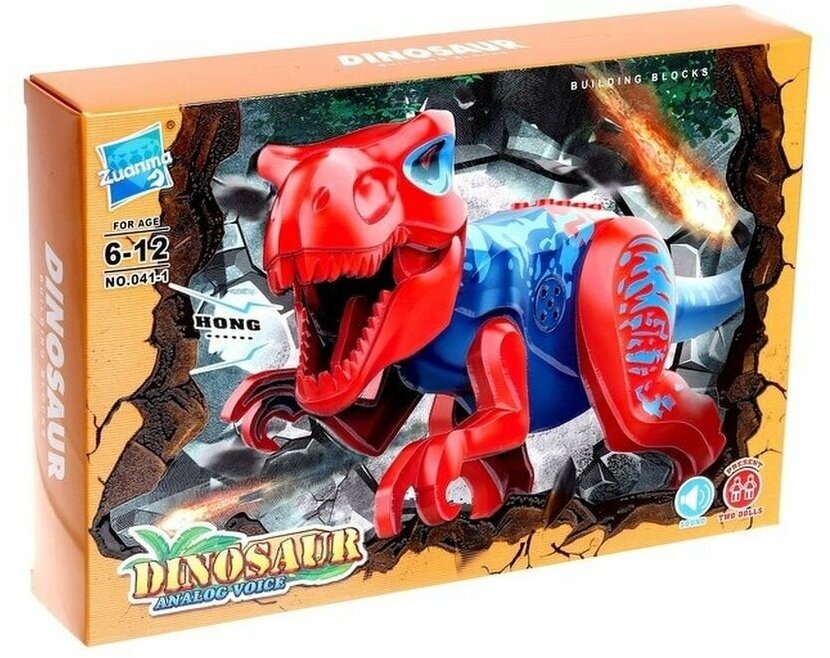 Конструктор динозавр со звуковыми эффектами