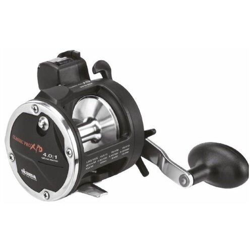 OKUMA Катушка OKUMA CLASSIC LINECOUNTER XPD (20DLA леворукая (65980) ) катушка мультипликаторная okuma classic pro xpd 20dlxa 200